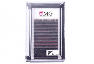 0.10 D 11mm colored eyelash extensions