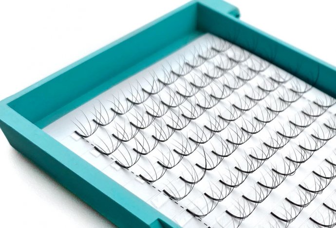 3D4D5D6D 0.10D 8-15mm long stem premade lashes (long stem21)