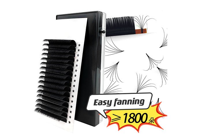0.07C 9mm easy fanning eyelash extensions (easyfan3)