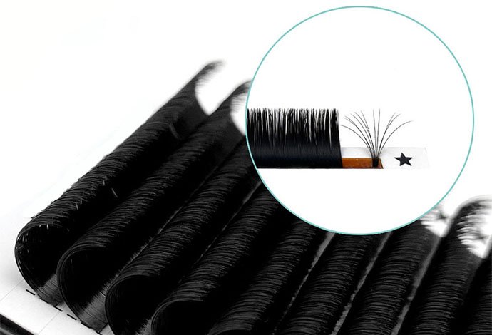 0.03C Mix easy fanning eyelash extensions (easyfan2)